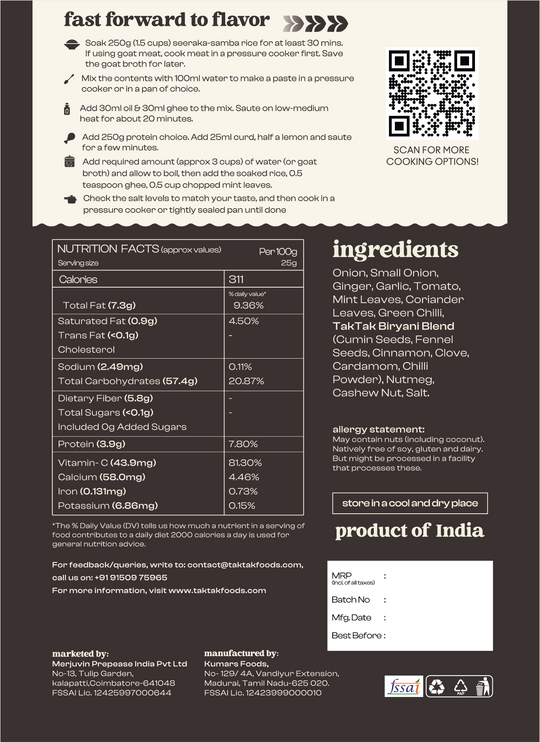 Dindigul Biryani Mix